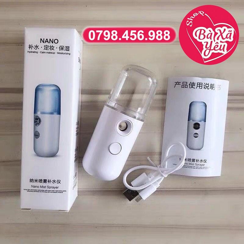 Combo rửa mặt bạch tuột và Máy xịt khoáng Nano