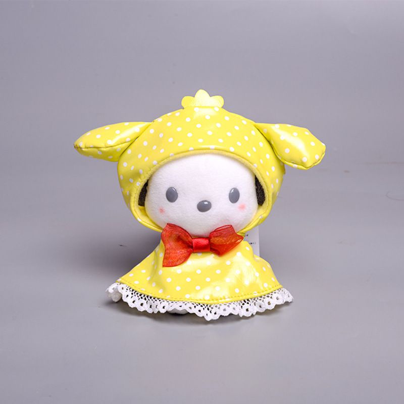 12cm/10cm Sanrio Kuromi Plush My Melody Raincoat Plush Doll Pendant Backpack Ornament Decor girl Gifts