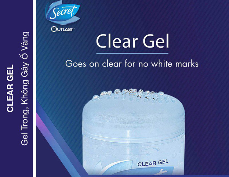 Gel khử mùi Secret Clear Gel Completely Clean 73g