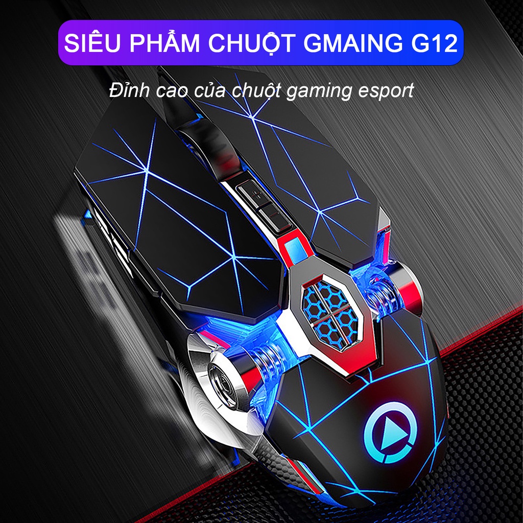 Chuột máy tính Gaming có dây SIDOTECH YINDIAO S7A gaming Esport 4 mức DPI không độ chễ Led RGB tắt tiếng chống ồn