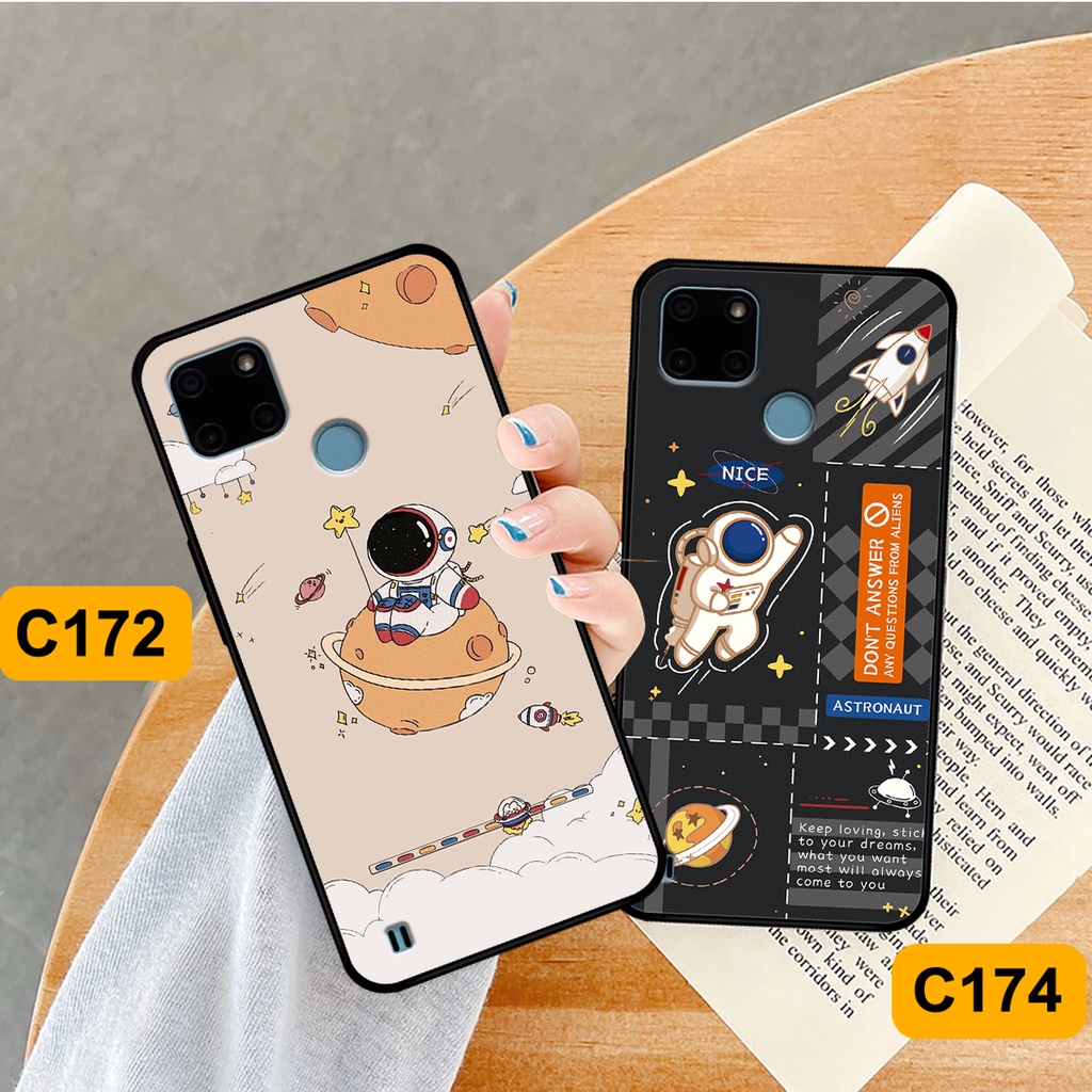 Ốp Realme C21Y - C25 - C25Y in hình astronaut, phi hành gia vũ trụ hottrend, độc đáo, cá tính.