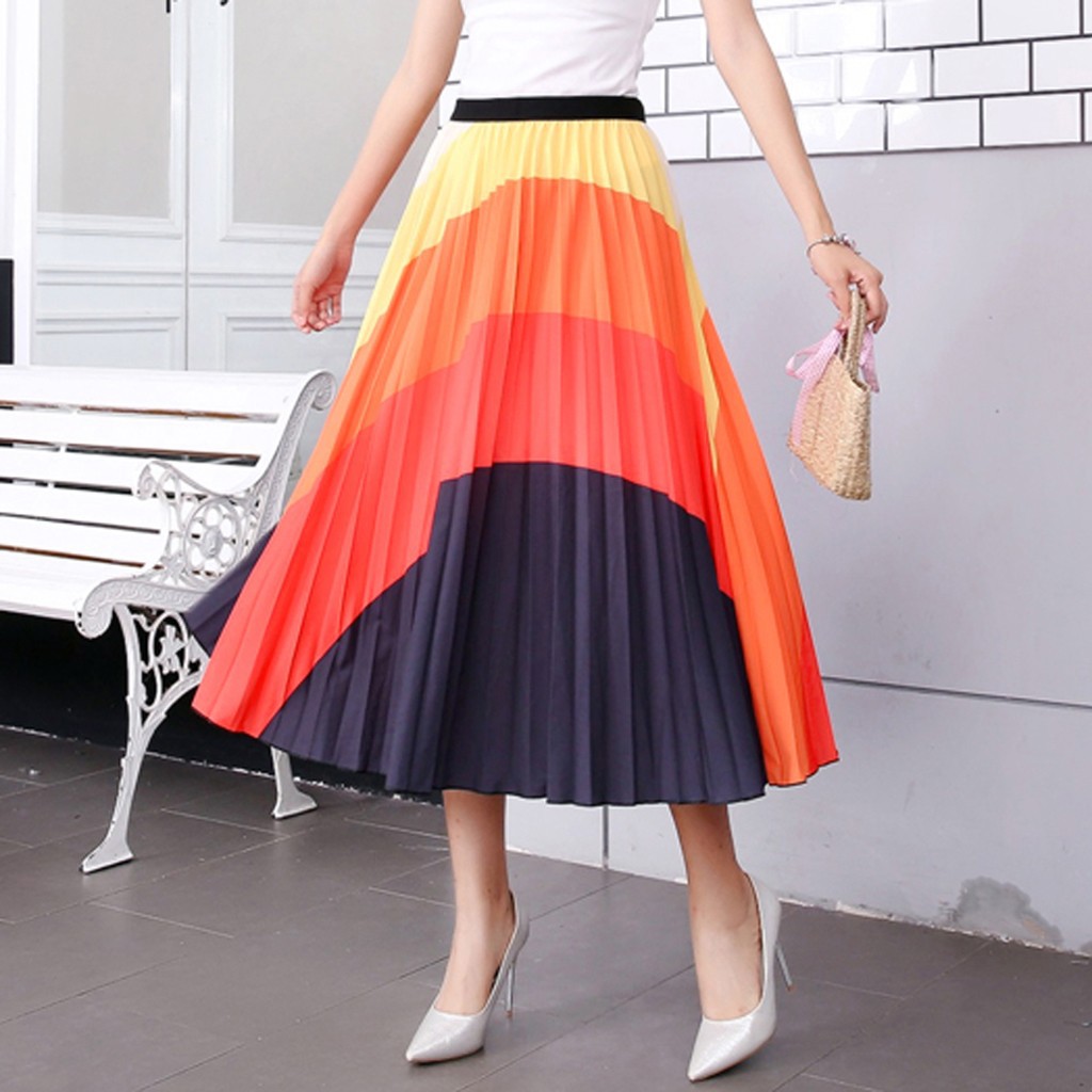 Chân Váy Nữ Lưng Cao Xếp Ly Thời Trang | BigBuy360 - bigbuy360.vn