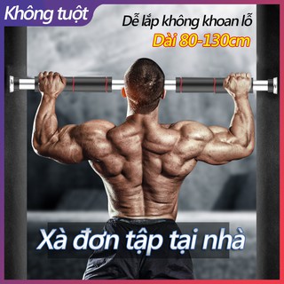 Xà đơn treo tường xà đơn gắn cửa (60-100cm và 80-130cm) miễn khoan tường dễ lắp đặt xà đơn tập tại nhà tiện dụng hai kíc