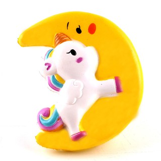 Đồ chơi xốp squishy giảm stress hình kỳ lân và mặt trăng dễ thương cho bé