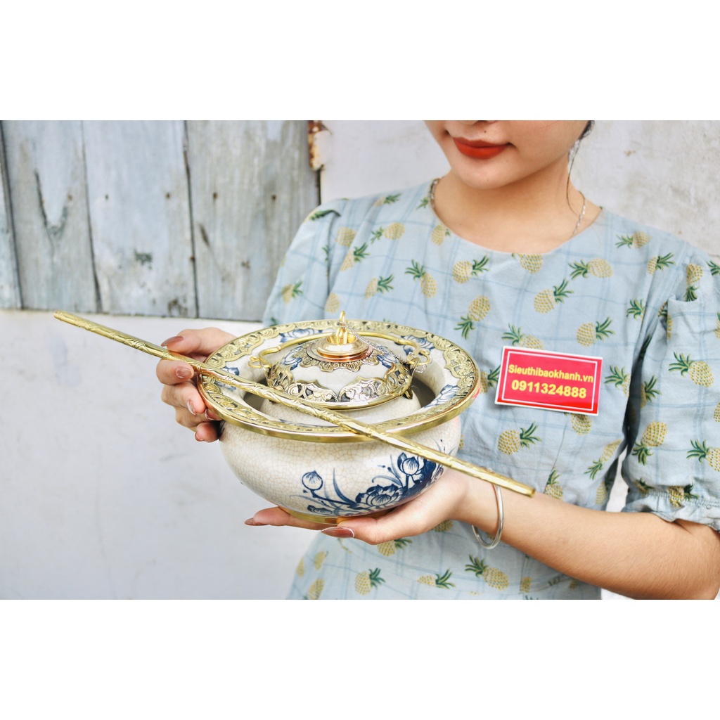 Điêu bát men rạn cao cấp xuất xứ Bát Tràng