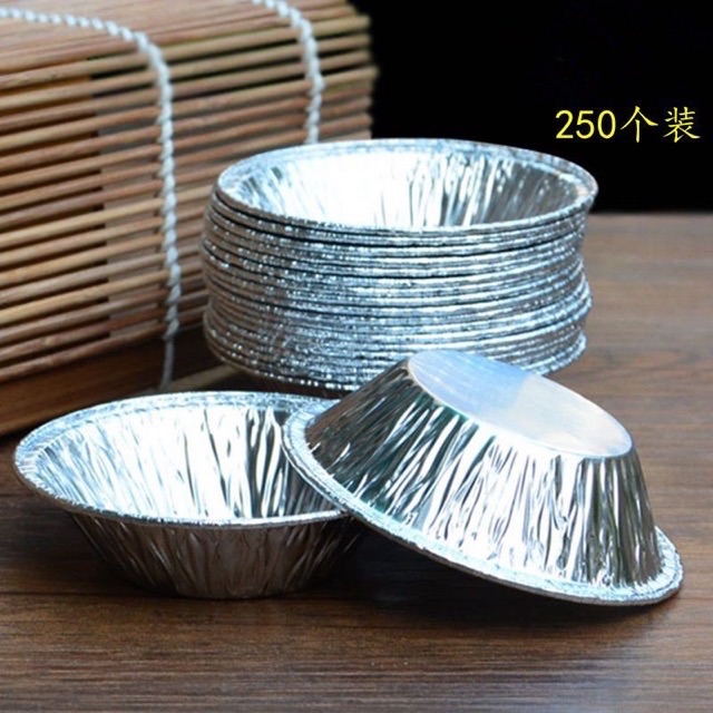 50 giấy cốc giấy nhôm 7x4x1.5cm làm bánh tart dùng 1 lần