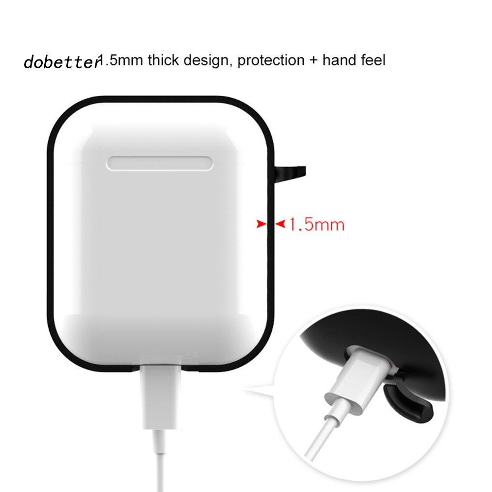 Hộp Đựng Bảo Vệ Tai Nghe Airpod 1 / 2 Kèm Móc Khóa Tiện Lợi