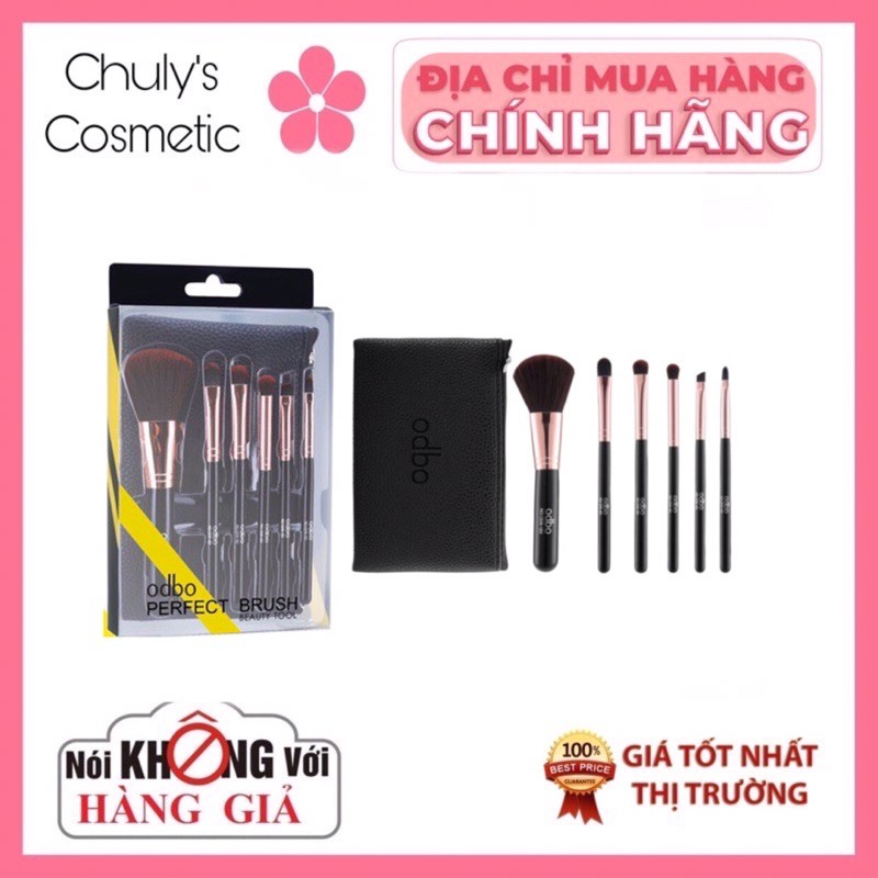 [TÚI TẶNG KÈM] BỘ CỌ TRANG ĐIỂM 6 MÓN ODBO