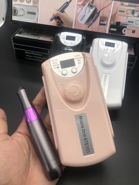 Máy mài móng tích điện STE101 mẫu mới 2020