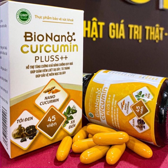 NANOCURCUMIN KẾT HỢP TỎI ĐEN, XẠ ĐEN - TĂNG SỨC ĐỀ KHÁNG, TRỊ ĐAU DẠ DÀY, PHÒNG CHỐNG UNG BƯỚU