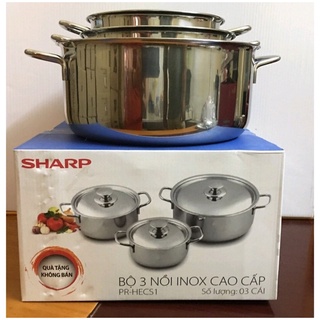 Bộ 3 Nồi inox Sharp