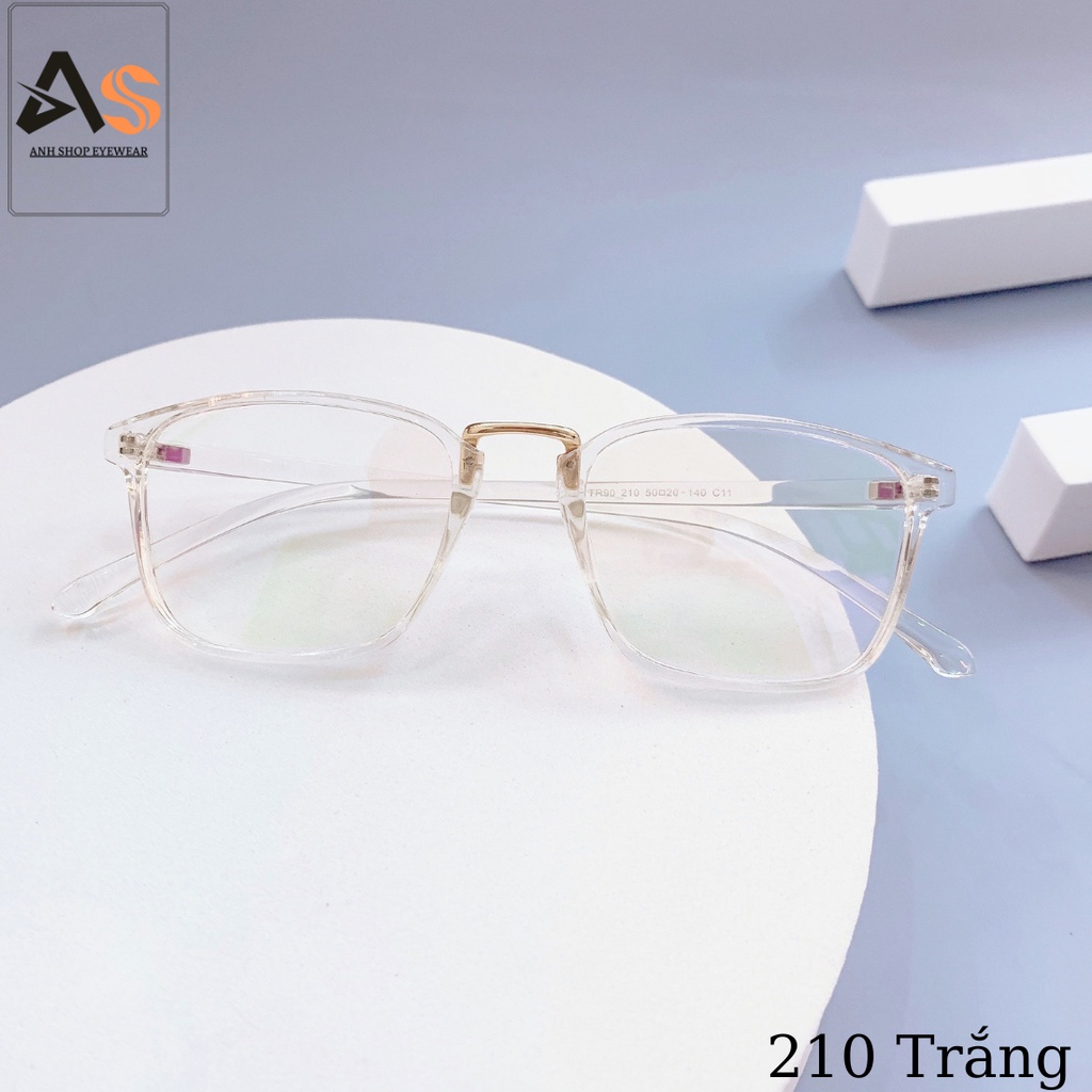 Gọng kính vuông thời trang chất liệu nhựa dẻo 210