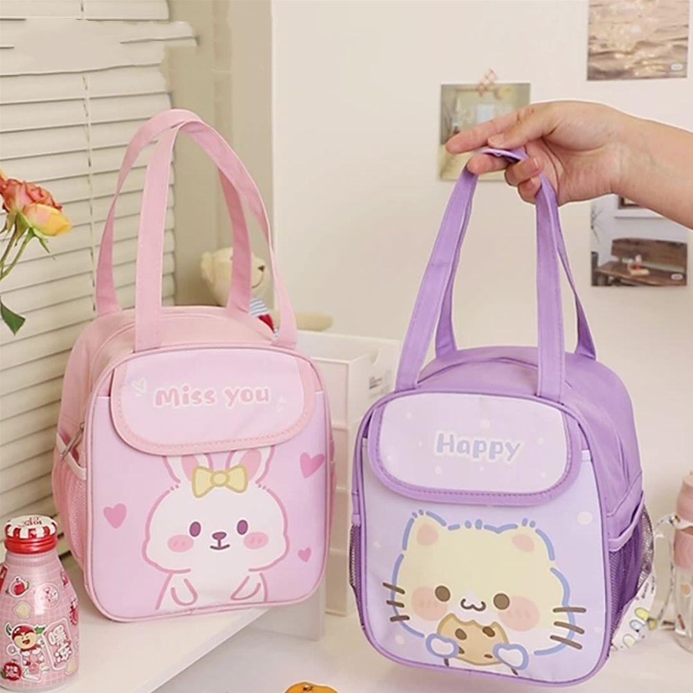 Túi Đựng Cơm Trưa Giữ Nhiệt Họa Tiết Hoạt Hình Dễ Thương