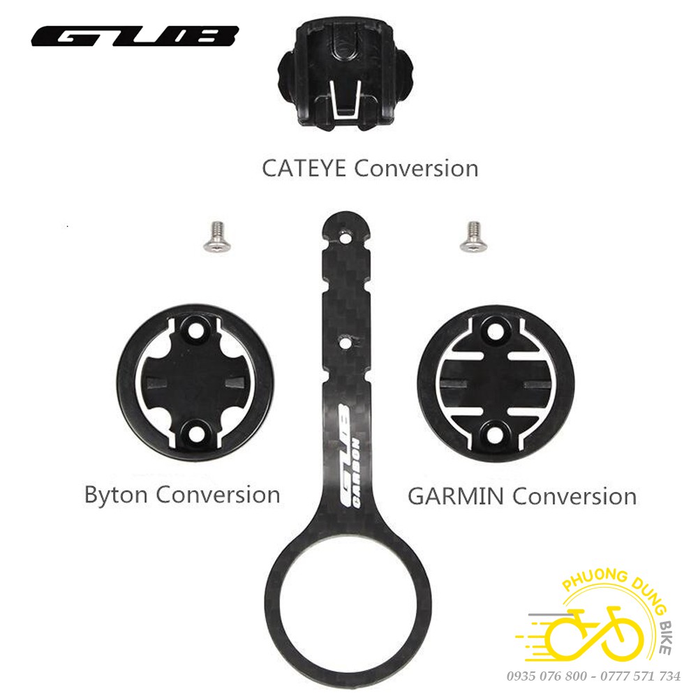 Giá Carbon GUB bắt đồng hồ Cateye, Garmin, Bryton