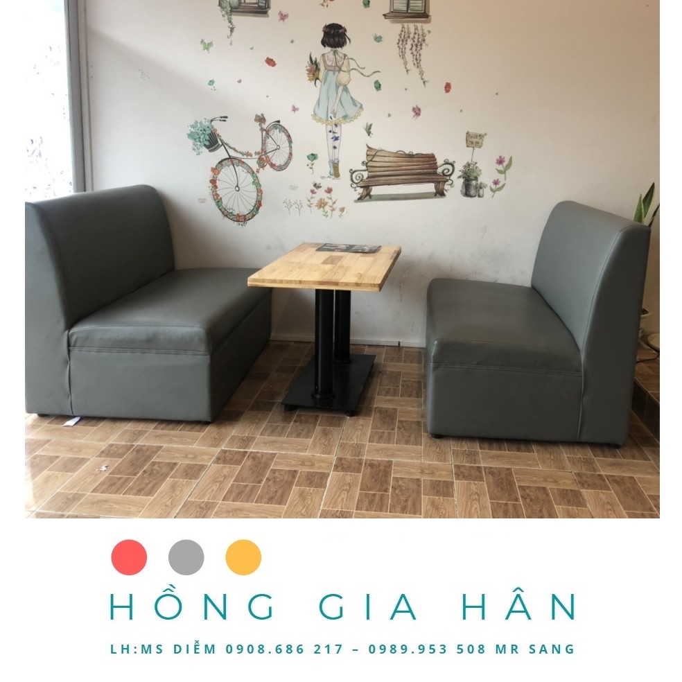 Bộ Ghế Sofa Cafe Bọc Nỉ Sf06