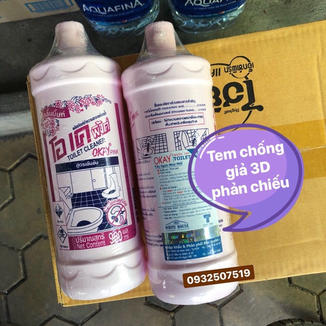 (Hàng chính hãng) Chai tẩy toilet, bồn tắm siêu sạch Okay 960ml Thái Lan