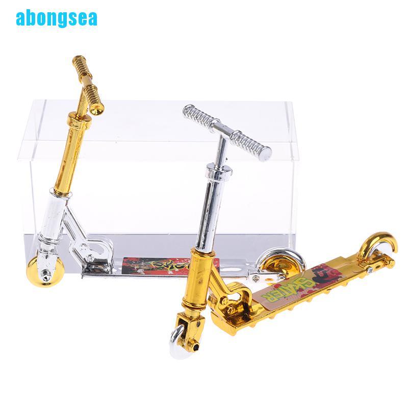 Abongsea Mini Scooter Child Educational Toy Finger Scooter Bike Fingerboard Skateboard