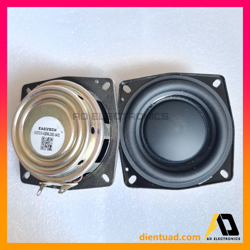 Củ Loa Mid Bass Eastech 3inch 4ohm 20W siêu mỏng - DIY loa bluetooth from dientuad