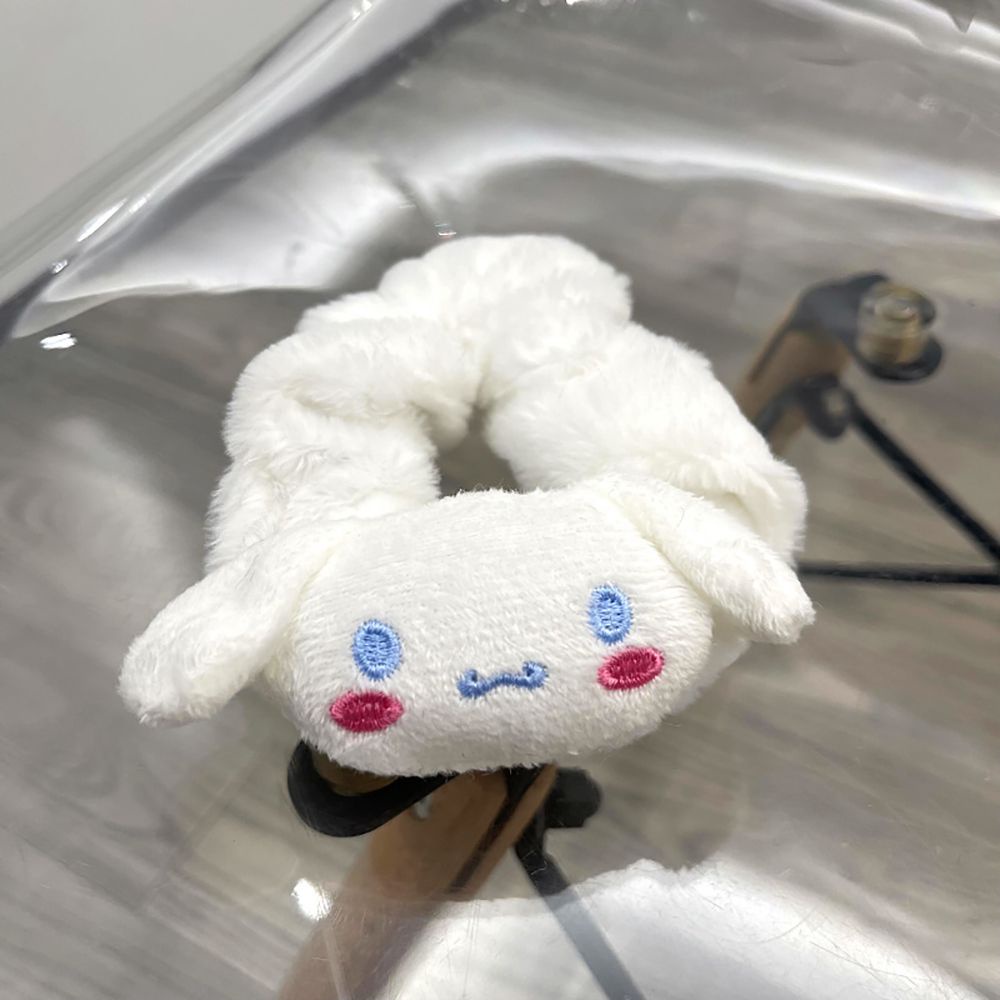 Dây buộc tóc đàn hồi thiết kế gấu cún có tai hoạt hình nhiều màu sắc tùy chọn phong cách Hàn Quốc xinh xắn dành cho nữ