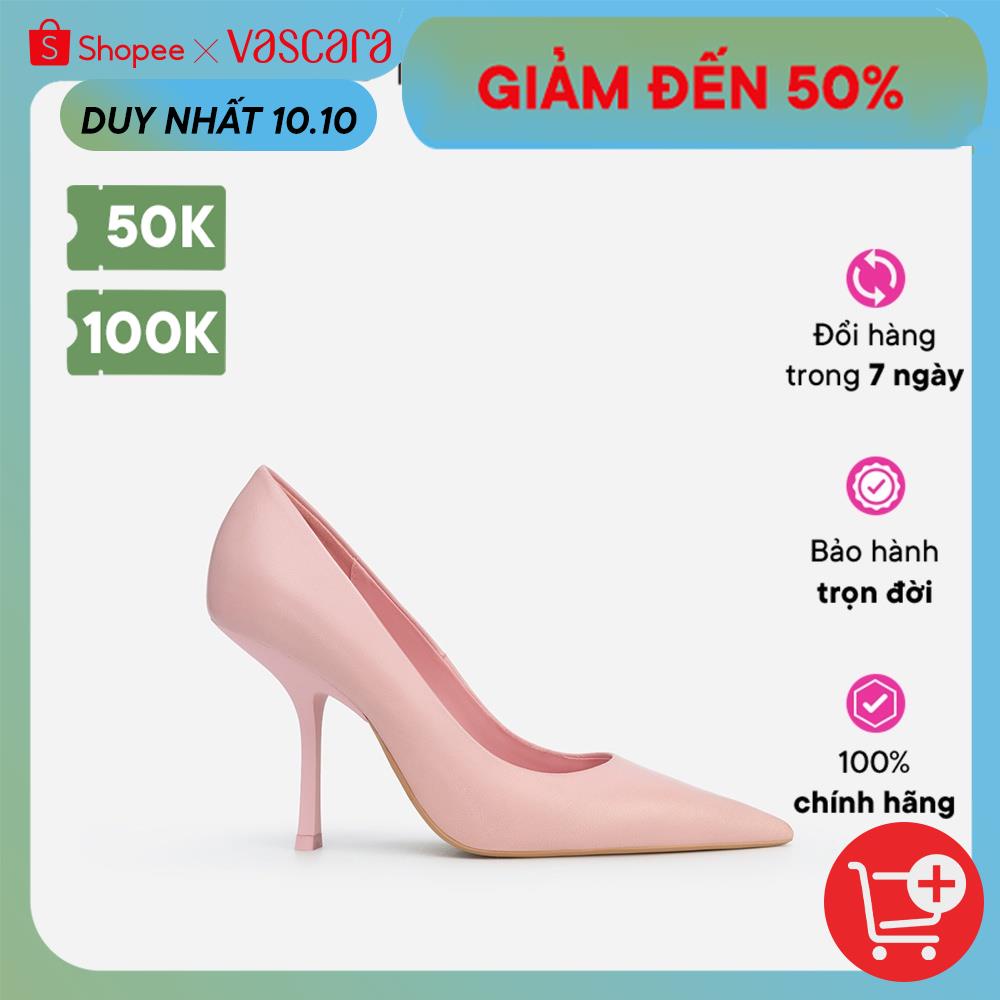 Vascara Giày Cao Gót Leather Mũi Nhọn - BMN 0534