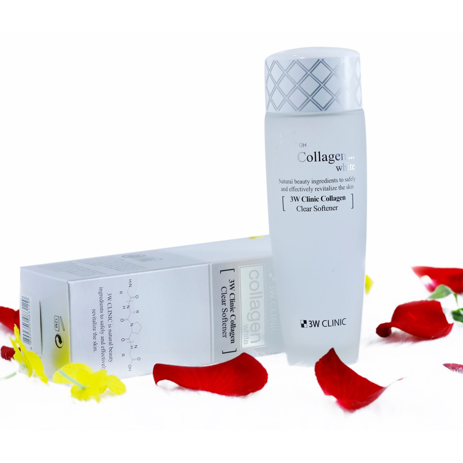 Nước hoa hồng dưỡng trắng da chiết xuất từ Collagen 3W Clinic Hàn Quốc 150ml | BigBuy360 - bigbuy360.vn