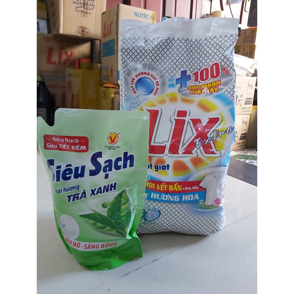 Bột giặt Lix EXtra Hương Hoa 5,5kg