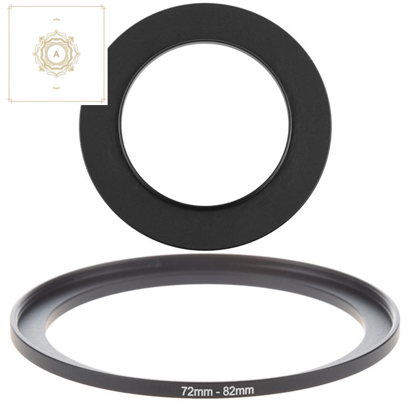 2Pcs Camera Parts Lens Filter Step Up Ring Adapter Black - 72Mm To 82Mm & 58Mm To 82Mm