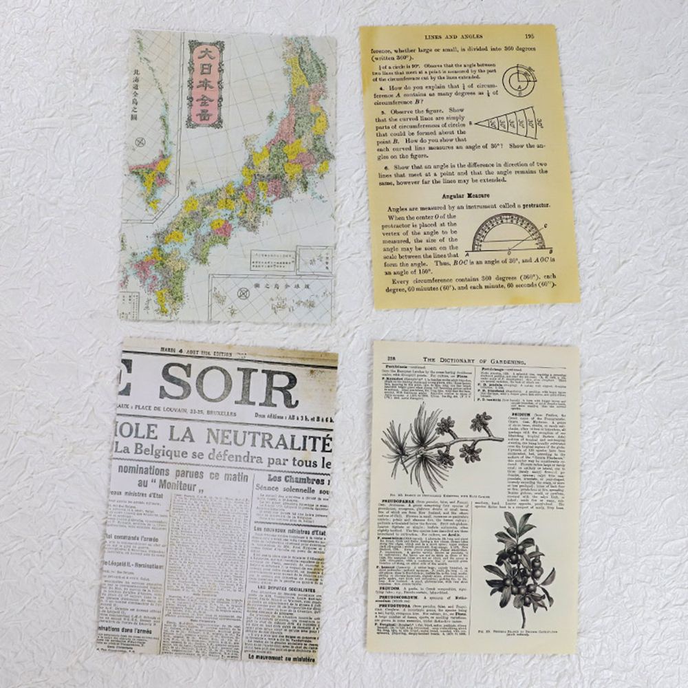 Giấy ghi chú phong cách vintage cổ điển độc đáo trang trí sổ tay/ văn phòng/ trường học