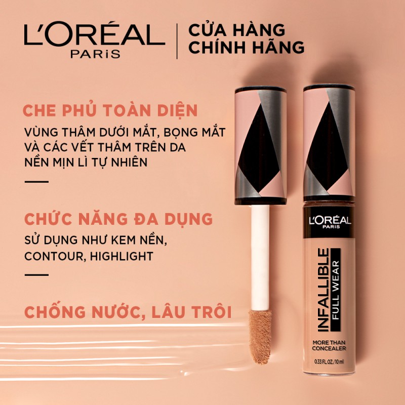 Kem Che Khuyết Điểm L'Oreal Paris Infallible More Than Concealer 10ml