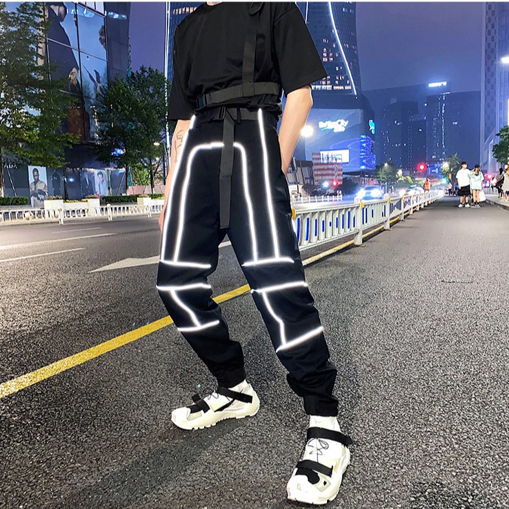 - Quần N1ke Ambus phản quang, quần jogger nỉ ambus phản quang