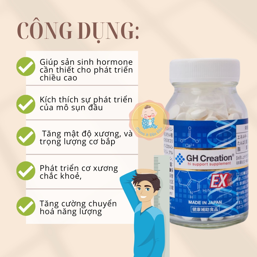 Viên uống hỗ trợ tăng chiều cao GH CREATION EX 270 viên