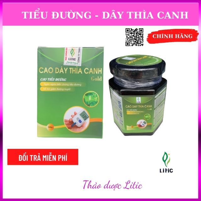 Cao dây thìa canh LITIC 100g, chống béo phì, giảm mỡ máu, hạ huyết áp, cao dây thìa canh LCDTC100