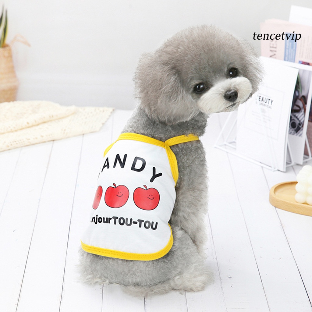 Áo hai dây Hai Ống Bằng Polyester In Họa Tiết Dành Cho Thú Cưng