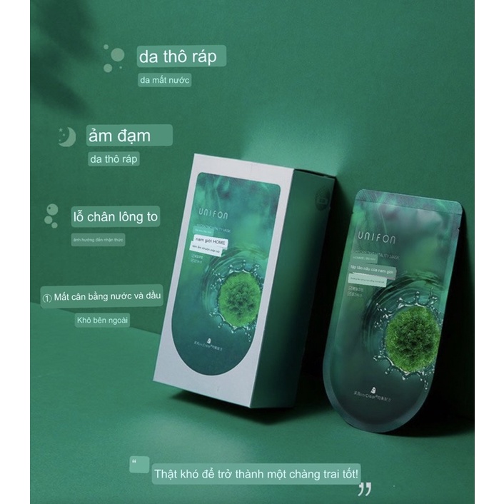 Lẻ 5  miếng mặt nạ nội địa Trung Unifon tảo biển