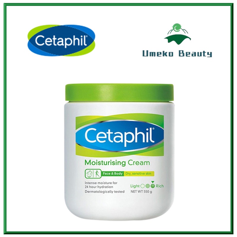 Cetaphil Moisturising Cream 550g Dưỡng ẩm da giữ ẩm cấp nước Làm căng bóng da cho da khô và nhạy cảm
