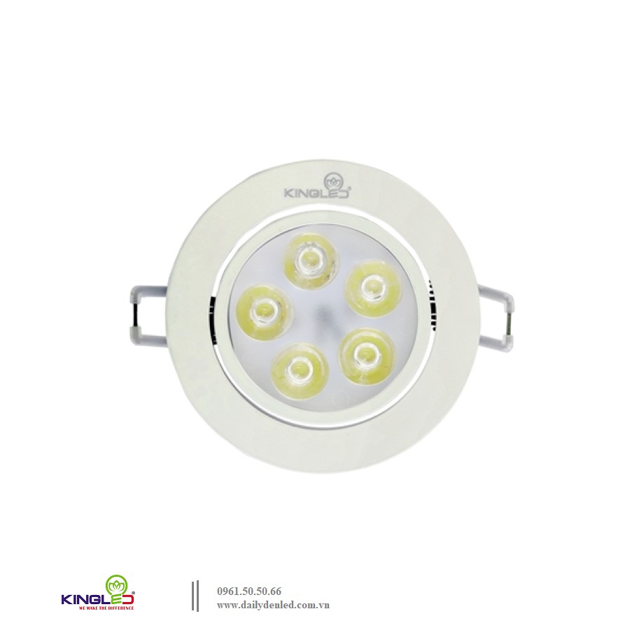 Đèn led âm trần rọi 5W – KingLED