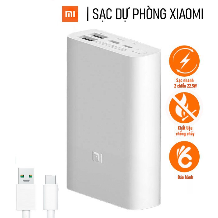 Pin sạc dự phòng 10000mAh Xiaomi Pocket PB1022ZM sạc nhanh cho iphone