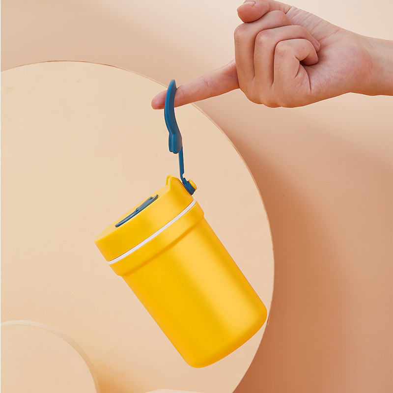 Bình đựng nước cách nhiệt chống nóng màu Macaron xinh xắn