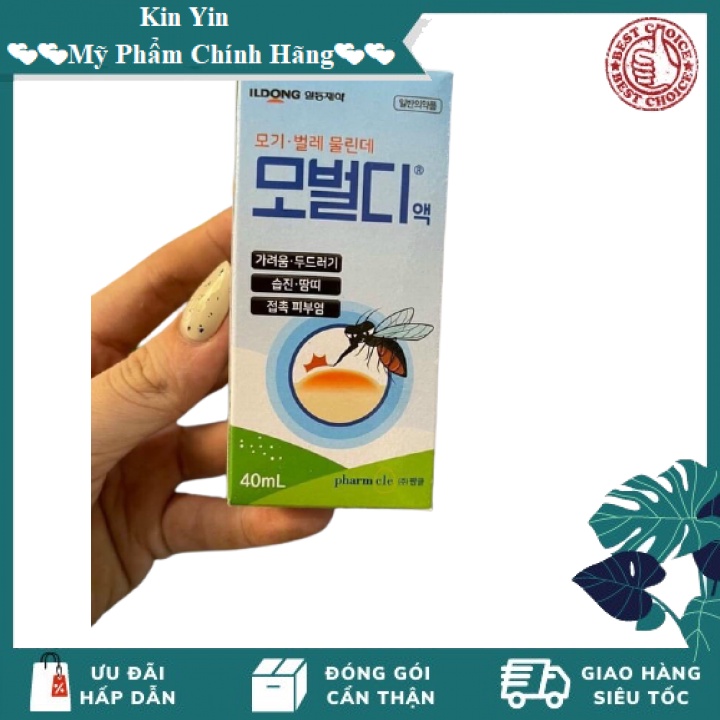 Thanh Lăn Bôi Muỗi Đốt Côn Trùng Cắn ILDONG Hàn Quốc 40ml