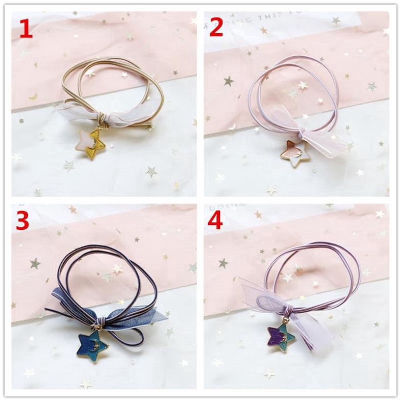 Chun buộc tóc, cột tóc/ Dây Buộc Tóc Đính Hình Nhiều Màu Loại Đẹp  Clovershop68
