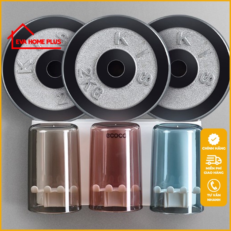 Kệ để bàn chải đánh răng dán tường ECOCO chính hãng, hộp đựng bàn chải đánh răng không khoan tường E1926