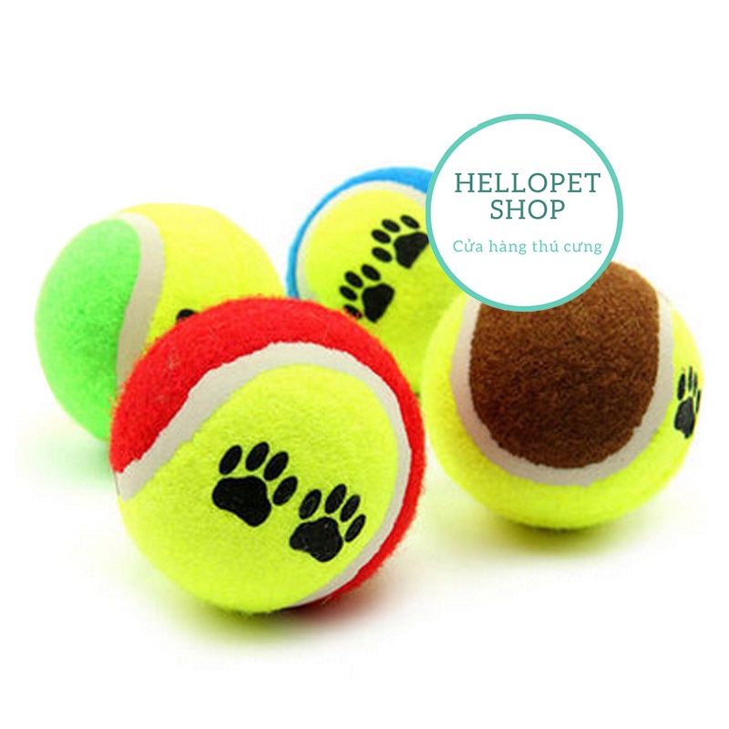 Đồ chơi cho chó mèo HELLOPET bóng tennis H60