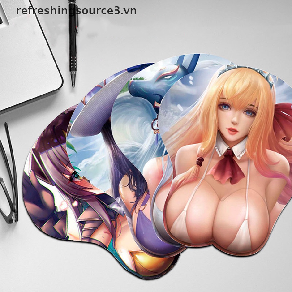 Miếng Lót Chuột silicone In Hình anime 3D
