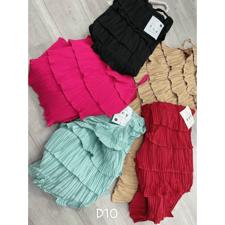 (MẪU MỚI) SÉT BỘ NỮ SÁT NÁCH DẬP LY TẦNG QUẦN SUÔNG SANG CHẢNH THỜI TRANG BÁNH BÈO HHP FASHION