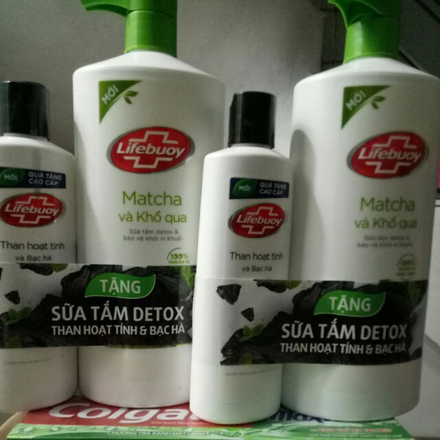 Sữa tắm Lifebuoy thanh lọc da khổ qua và matcha 850g t