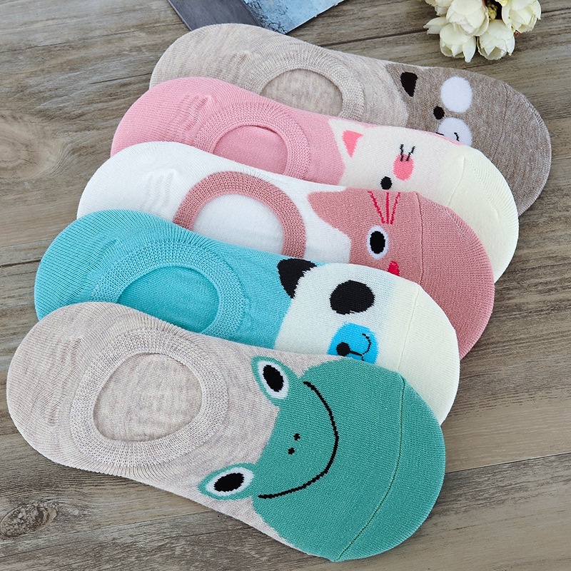 Vớ WAFNHA D161 cotton cổ thấp thời trang cho nữ