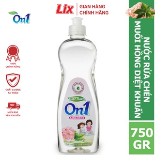 Nước rửa chén On1 hương muối hồng trà xanh sạch bóng vết dầu mỡ 750g M3ON1