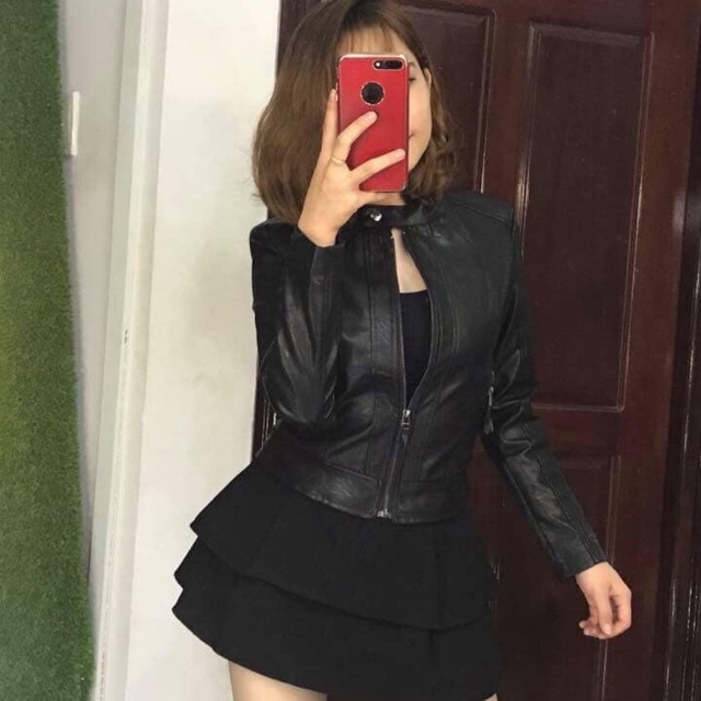 [ XẢ KHO 3 NGÀY ] Áo da nữ Quảng Châu bền đẹp không bong tróc, có ảnh và video thật  883