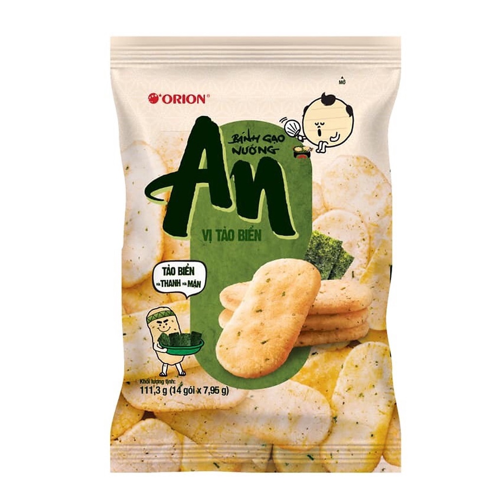 Bánh Gạo Nướng An Vị Tảo Biển/ Tự nhiên gói đại 174g/226g