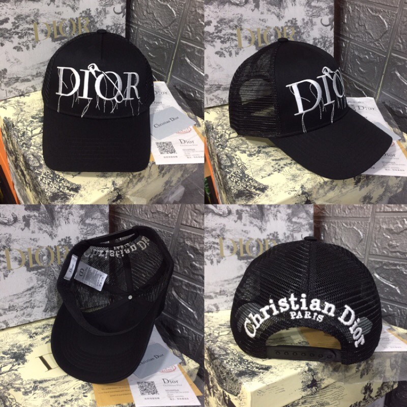 NÓN DIOR LƯỚI CHỈ THÊU